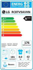 Sušička prádla LG RC8TV9AVHN bílá barva
