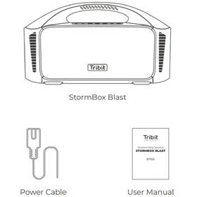 Přenosný reproduktor Tribit StormBox Blast černá barva
