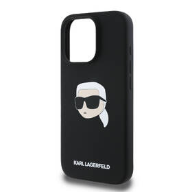 Kryt na mobil Karl Lagerfeld Liquid Silicone Karl Head MagSafe na Apple iPhone 16 Pro Max černá barva
