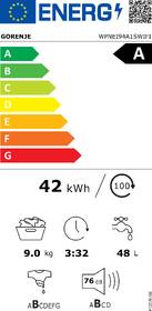 Pračka Gorenje WPNEI94A1SWIFI bílá barva
