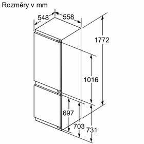 Chladnička s mrazničkou Bosch KIN86ADD0 
