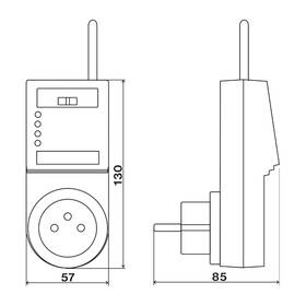 Termostat Elektrobock BT015, bezdrátový 
