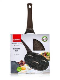 Pánev na lívance BANQUET Granite Dark Brown, 26 cm 
