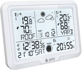 Meteorologická stanice Airbi DUO, 2 čidla bílá barva
