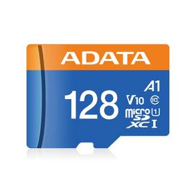 Paměťová karta ADATA Premier MicroSDXC 128GB UHS-I (100R/25W) + adaptér 
