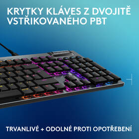 Klávesnice Logitech G915 X Wired, US layout černá barva
