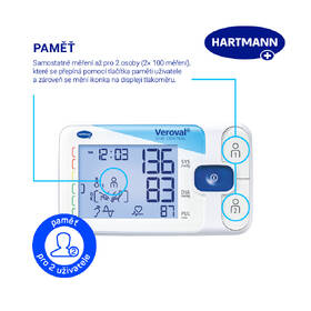 Tlakoměr na paži HARTMANN DUO Control - dárkové balení 
