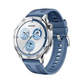 Chytré hodinky Huawei Watch GT 5 46 mm - Silver + Blue Woven Strap 
