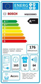 Set výrobků Bosch WGG244A0CS + WQG233D0CS bílá barva
