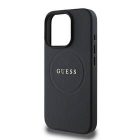 Kryt na mobil Guess Grained Classic Logo na Apple iPhone 16 Pro Max, MagSafe černá barva
