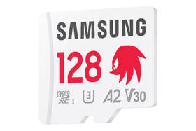 Paměťová karta Samsung 128GB UHS-I U3 (180R/130W) Sonic the Hedgehog™+ SD adaptér bílá barva
