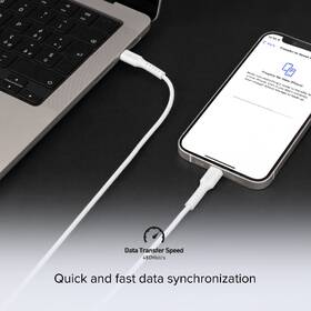 Kabel SBS USB-C/USB-C, PD, 240 W, 3 m bílá barva
