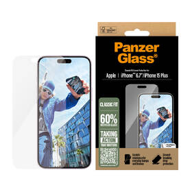 Tvrzené sklo PanzerGlass Classic Fit na Apple Iphone 16 Plus 
