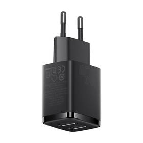 Nabíječka do sítě Baseus 2U 10,5W, 2x USB černá barva
