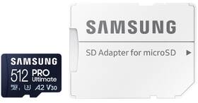 Paměťová karta Samsung 512GB UHS-I U3 (200R/130W) + SD adaptér 
