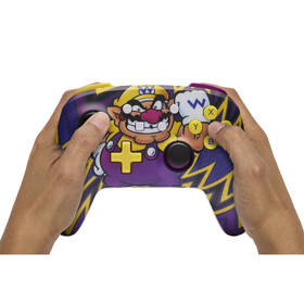 Gamepad PowerA Enhanced Wireless Controller na Nintendo Switch - Super Mario Wario černá barva
