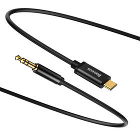 Kabel Baseus Yiven Series USB-C/3,5mm Jack 1,2m černá barva
