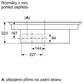 Indukční varná deska s odsáváním Siemens ED811HQ26E ovládání touchSlider+ černá barva
