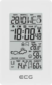 Meteorologická stanice ECG MS 100 bílá barva
