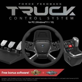 Volant HORI Truck Control System, Force Feedback, pro PC černá barva
