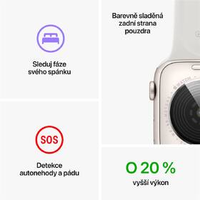 Chytré hodinky Apple GPS 40mm pouzdro z temně inkoustového hliníku - temně inkoustový sportovní řemínek 
