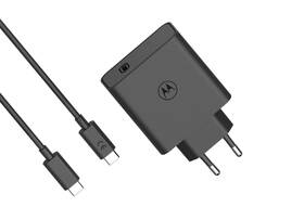 Nabíječka do sítě Motorola TurboPower 125W USB-C + kabel 1m černá barva
