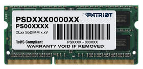 Operační paměť Patriot 4GB DDR3 1333MHz CL9 
