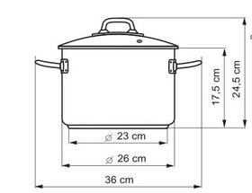 Hrnec s poklicí Kolimax 26 cm - 8,0  l 
