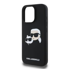 Kryt na mobil Karl Lagerfeld Double Heads na Apple Iphone 16 Pro, MagSafe černá barva
