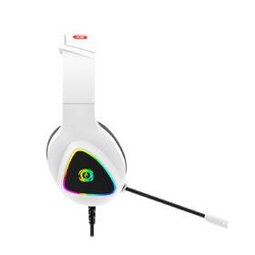 Headset Canyon Shadder GH-6, RGB podsvícení, USB + 3,5mm jack, 2m kabel bílá barva
