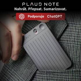 Diktafon Plaud Note AI šedá barva
