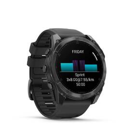 Chytré hodinky Garmin fenix 8 51 mm AMOLED - Slate Gray / Black Silicone Band + Topo Czech PRO voucher 
