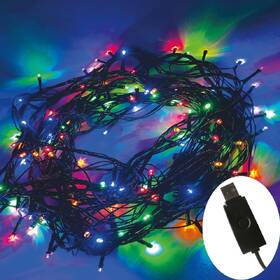 Vánoční osvětlení ColorWay vnitřní, 100 LED, USB, 10m, vícebarevné 
