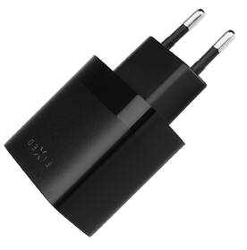 Nabíječka do sítě FIXED 17W Smart Rapid Charge, 2x USB + micro USB kabel 1m černá barva
