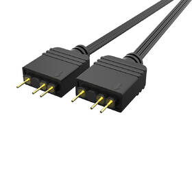 Rozbočovač AKASA aRGB LED Splitter Cable (2-pack) černá barva
