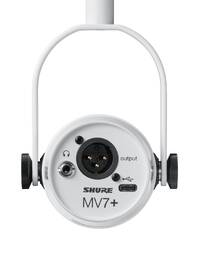 Mikrofon Shure MV7+ bílá barva
