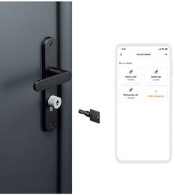 Chytrý klíč Netatmo Doorlock, náhradní klíč černá barva
