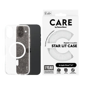 Kryt na mobil PanzerGlass CARE Star Lit na Apple Iphone 16 Plus, MagSafe, bílá barva
