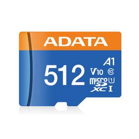 Paměťová karta ADATA Premier MicroSDXC 512GB UHS-I (100R/25W) + adaptér 
