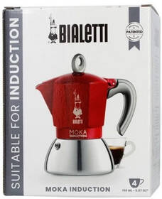 Moka konvice BIALETTI MOKA INDUCTION RED 
