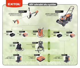 Akumulátor EXTOL 8795737 60V/15Ah 
