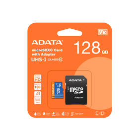 Paměťová karta ADATA Premier MicroSDXC 128GB UHS-I (100R/25W) + adaptér 
