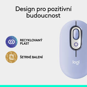 Myš Logitech POP fialová barva
