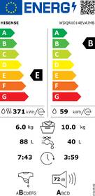 Pračka se sušičkou Hisense WDQR1014EVAJMB 

