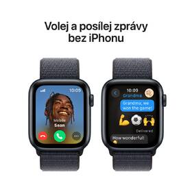 Chytré hodinky Apple GPS + Cellular 40mm pouzdro z temně inkoustového hliníku - Inkoustově fialový provlékací sportovní řemínek 
