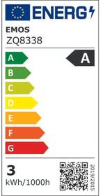 Žárovka LED EMOS bodová, 3W, 535lm, GU10, neutrální bílá 
