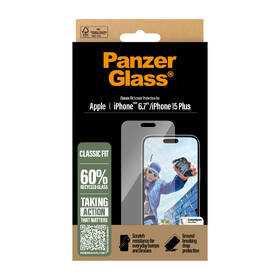 Tvrzené sklo PanzerGlass Classic Fit na Apple Iphone 16 Plus 
