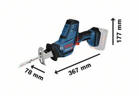 Pila ocaska Bosch Professional GSA 18 V-LI C (s baterií) 
