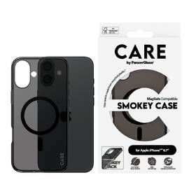 Kryt na mobil PanzerGlass CARE Smokey na Apple Iphone 16 Plus, MagSafe černá barva
