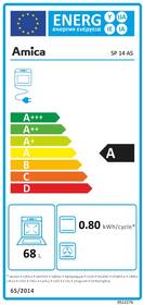 Kombinovaný sporák Amica SP 14 AS stříbrná barva

